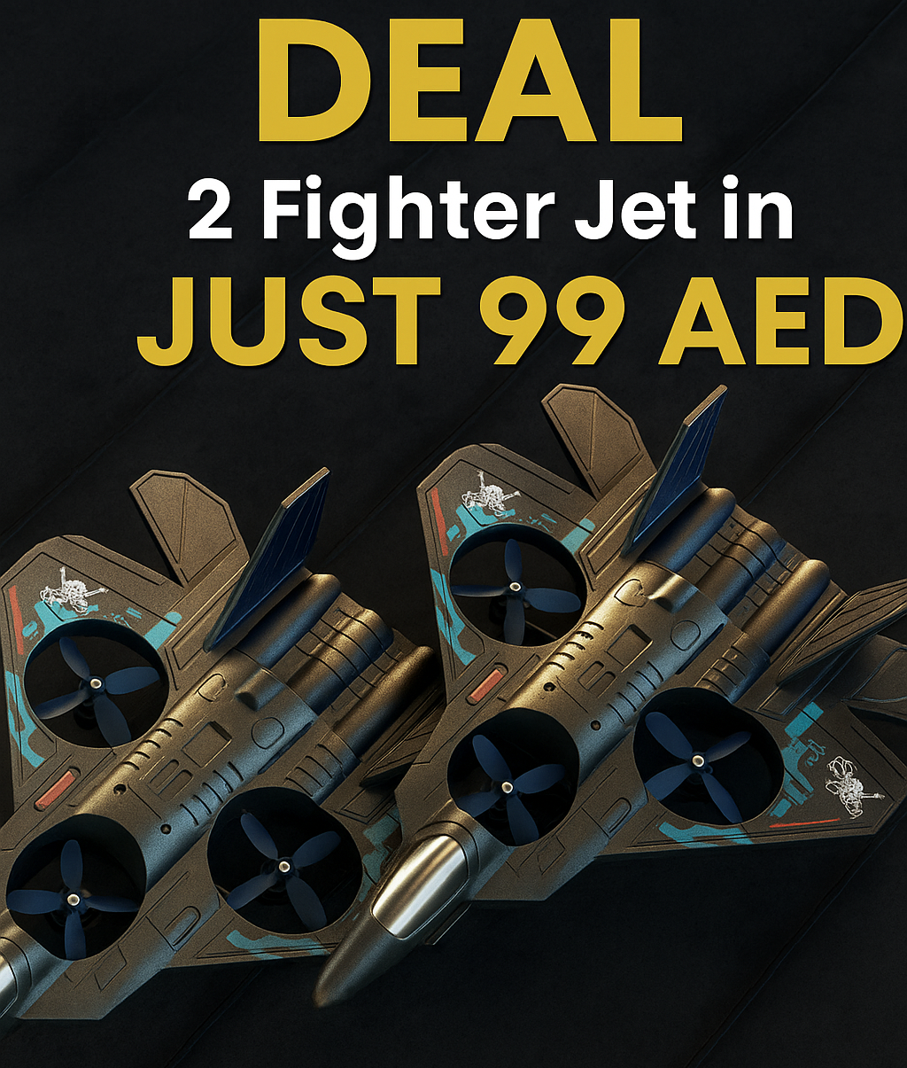 2️⃣ Pieces of 𝐑𝐂 𝐅𝐢𝐠𝐡𝐭𝐞𝐫 𝐉𝐞𝐭 ✈️🔥 High-Speed Air Combat Drone