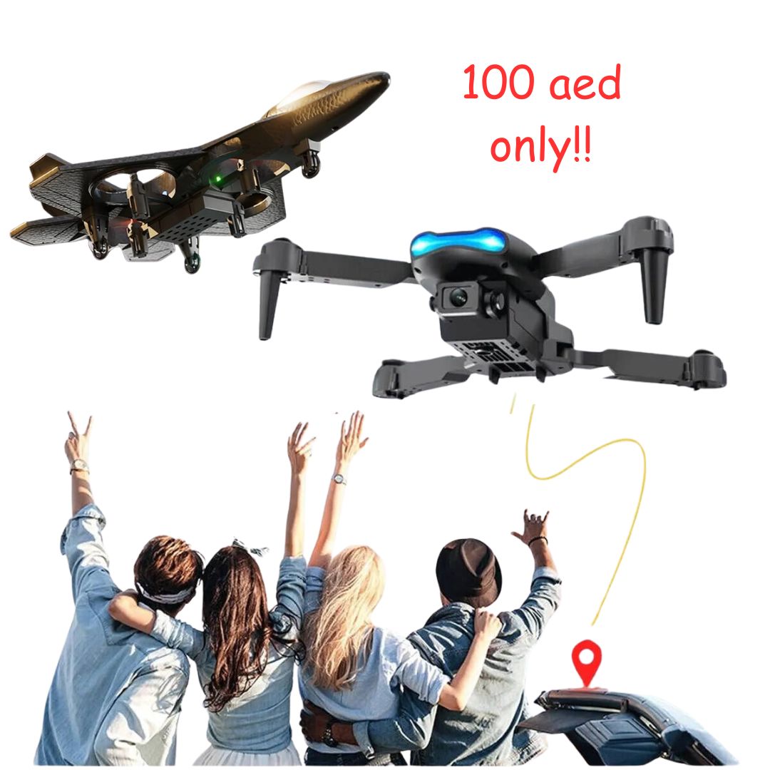E99 4K Camera Drone + High-Speed Fighter Jet Toy