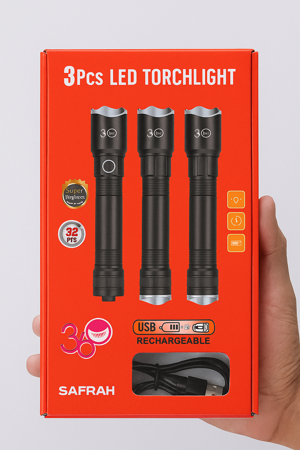 🔥 𝟑-𝐏𝐢𝐞𝐜𝐞 𝐆𝐞𝐫𝐦𝐚𝐧 𝐓𝐞𝐜𝐡𝐧𝐨𝐥𝐨𝐠𝐲 𝐓𝐨𝐫𝐜𝐡 𝐒𝐞𝐭 – 𝟖𝟎𝟎𝟎𝐦𝐀𝐡 𝐏𝐨𝐰𝐞𝐫 • 𝟐𝐊𝐌 𝐙𝐨𝐨𝐦 𝐑𝐚𝐧𝐠𝐞 • 𝐌𝐞𝐭𝐚𝐥 𝐁𝐨𝐝𝐲