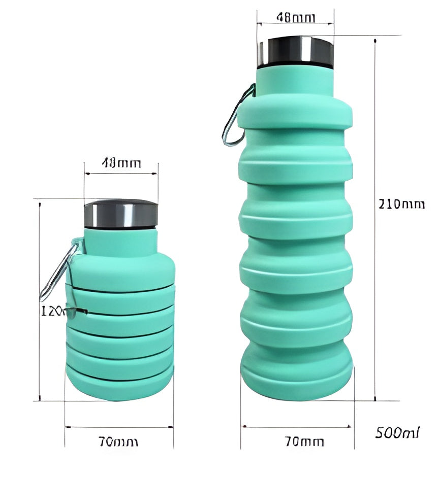 Hot Pink Silver Foil Cup Quencher H2.0 - Water Bottle / Sipper Cup