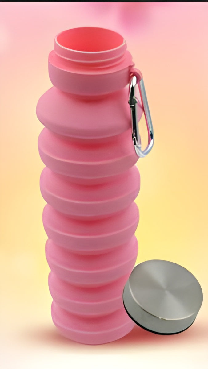 Hot Pink Silver Foil Cup Quencher H2.0 - Water Bottle / Sipper Cup