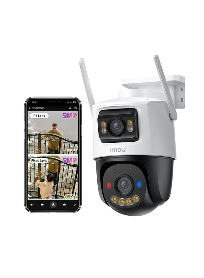 Dual WIFI Light Bulb Security Camera - 360° WiFi CCTV Camera for Home