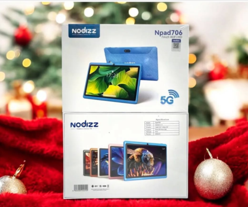 NODIZZ 7" NPad 706 Kids Tablet – WiFi, 4+128GB, 3200mAh 🔋