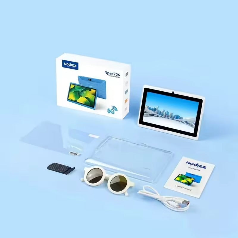 NODIZZ 7" NPad 706 Kids Tablet – WiFi, 4+128GB, 3200mAh 🔋