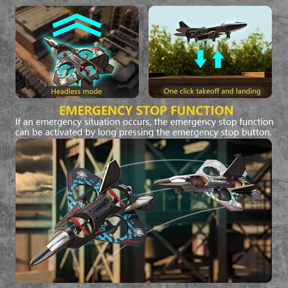 E99 4K Camera Drone + High-Speed Fighter Jet Toy