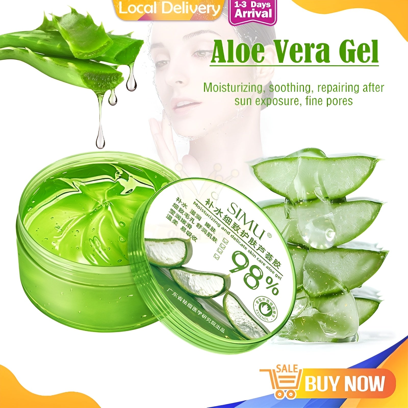 Aloe Vera Moisturizing Gel Love Jo 99% – 300ml